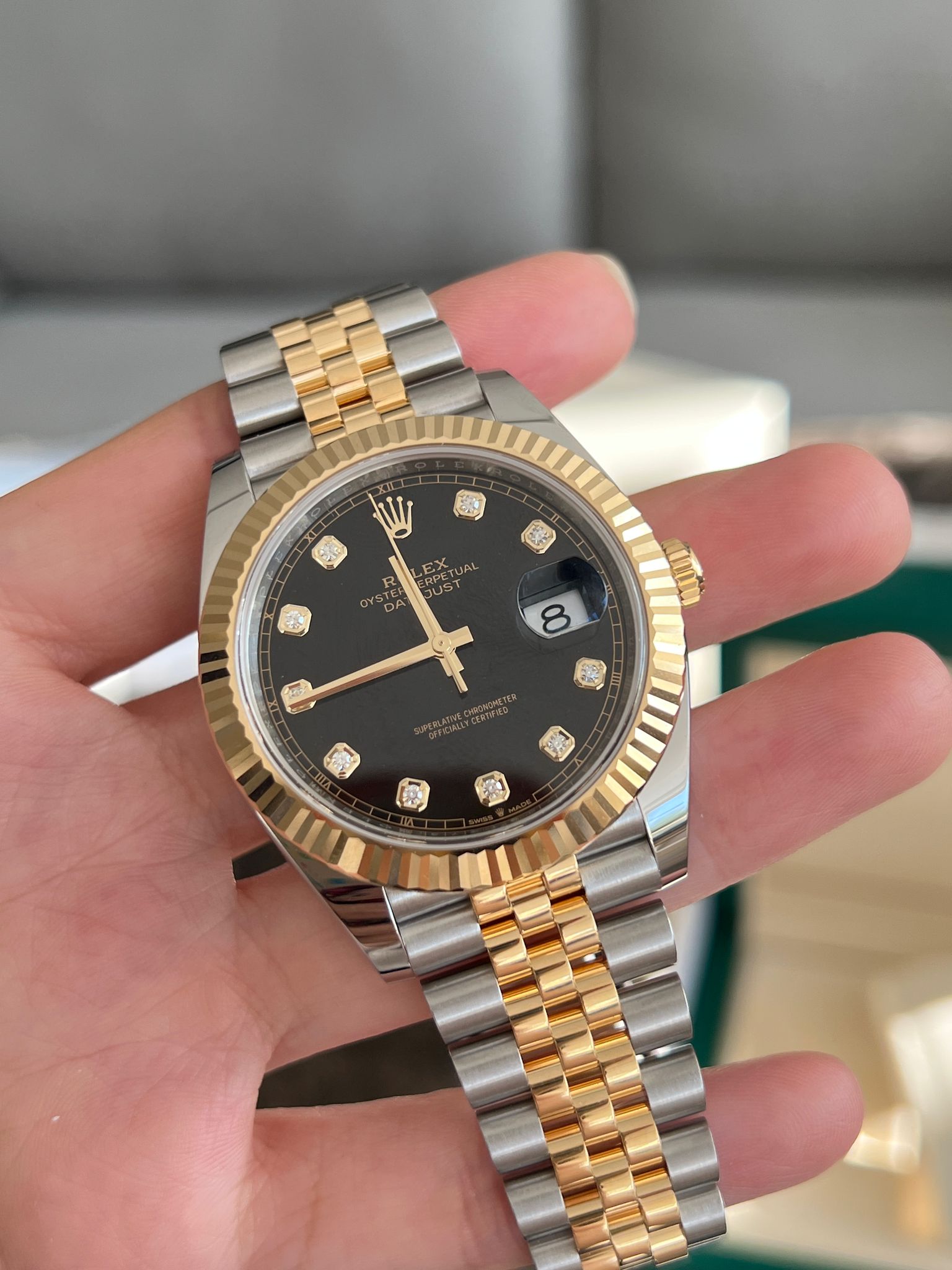 Rolex Datejust 41 126333G Schwarzes Jubiläum 2025