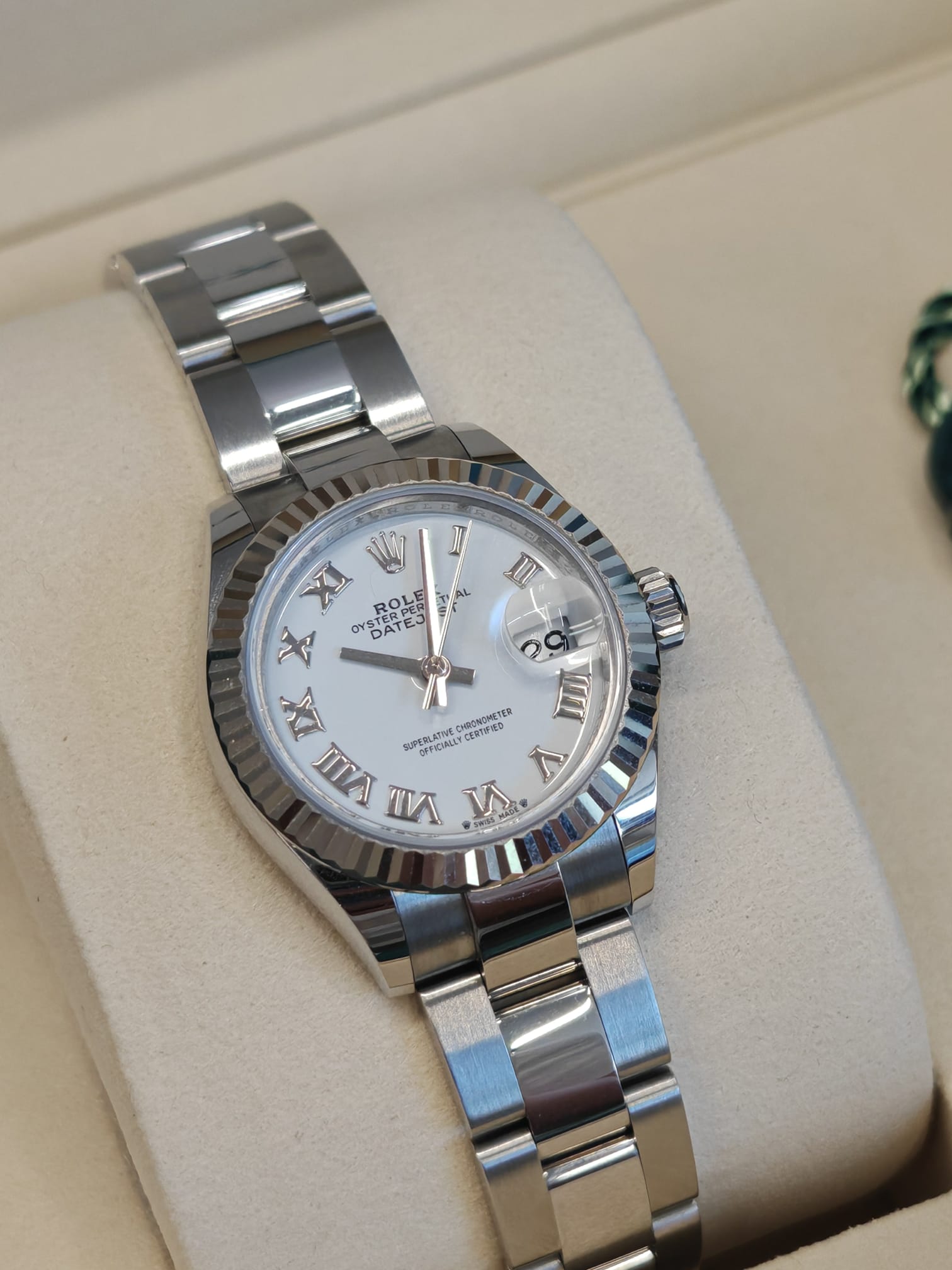 Rolex Lady-Datejust 279174 Weiße römische Auster 2025