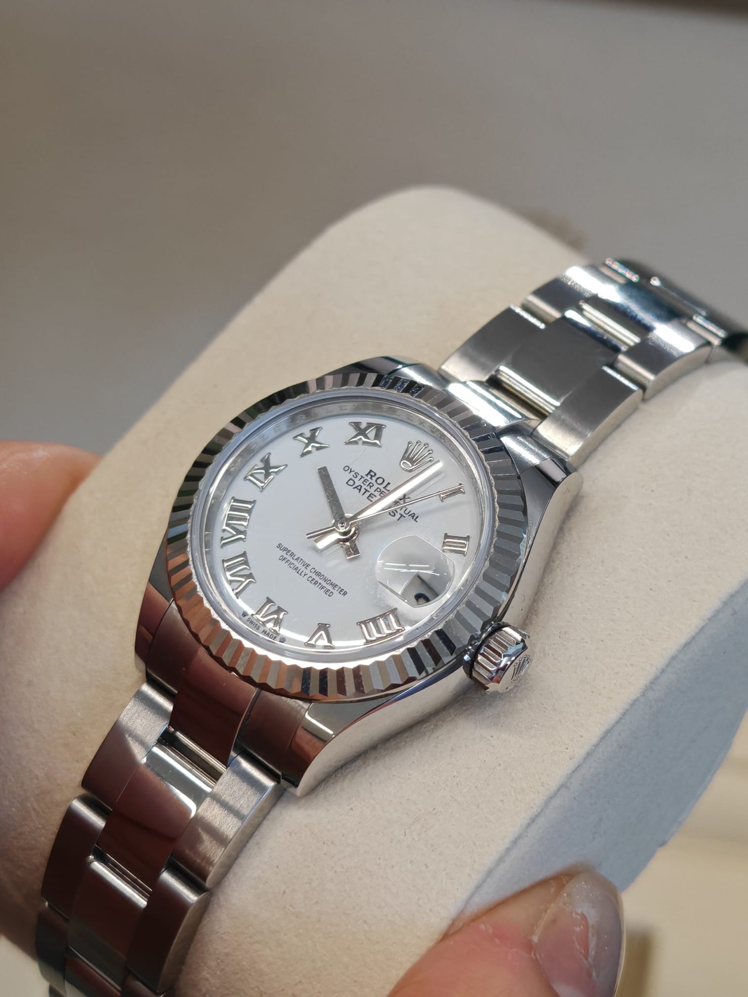 Rolex Lady-Datejust 279174 Weiße römische Auster 2025