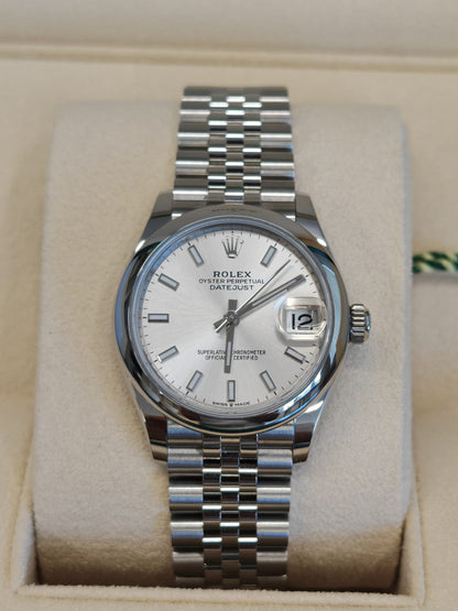 ROLEX Datejust 31  278240 31MM SILVER INDEX JUB