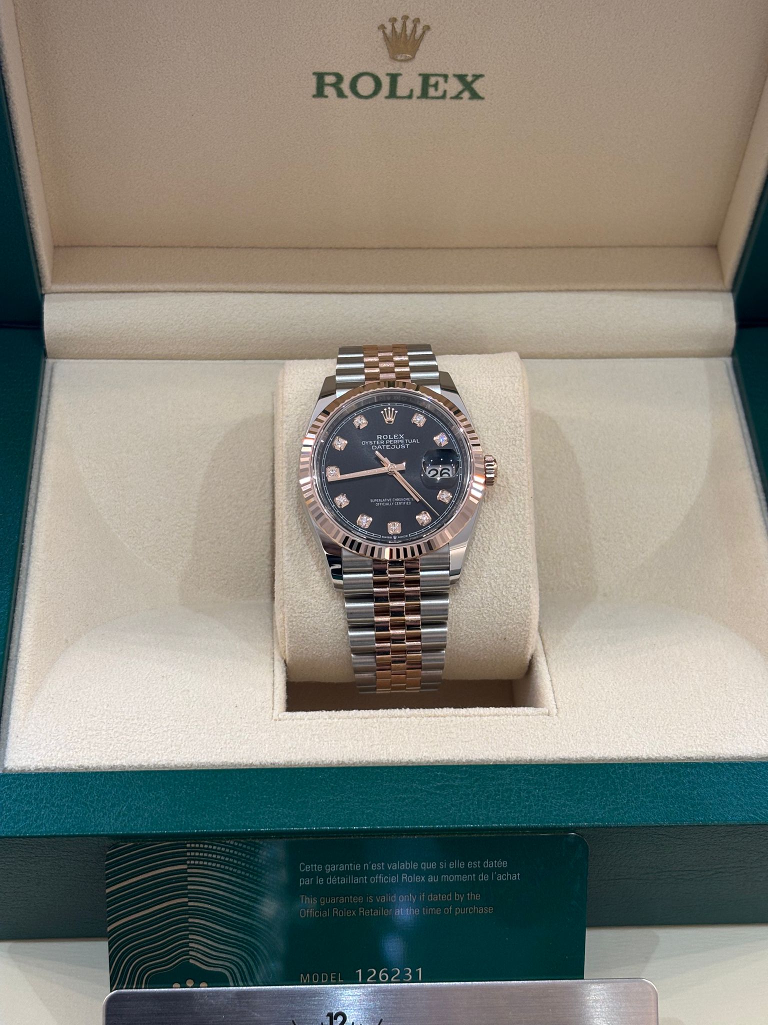Rolex Datejust 36 126231G Schwarzes Jubiläum 2025