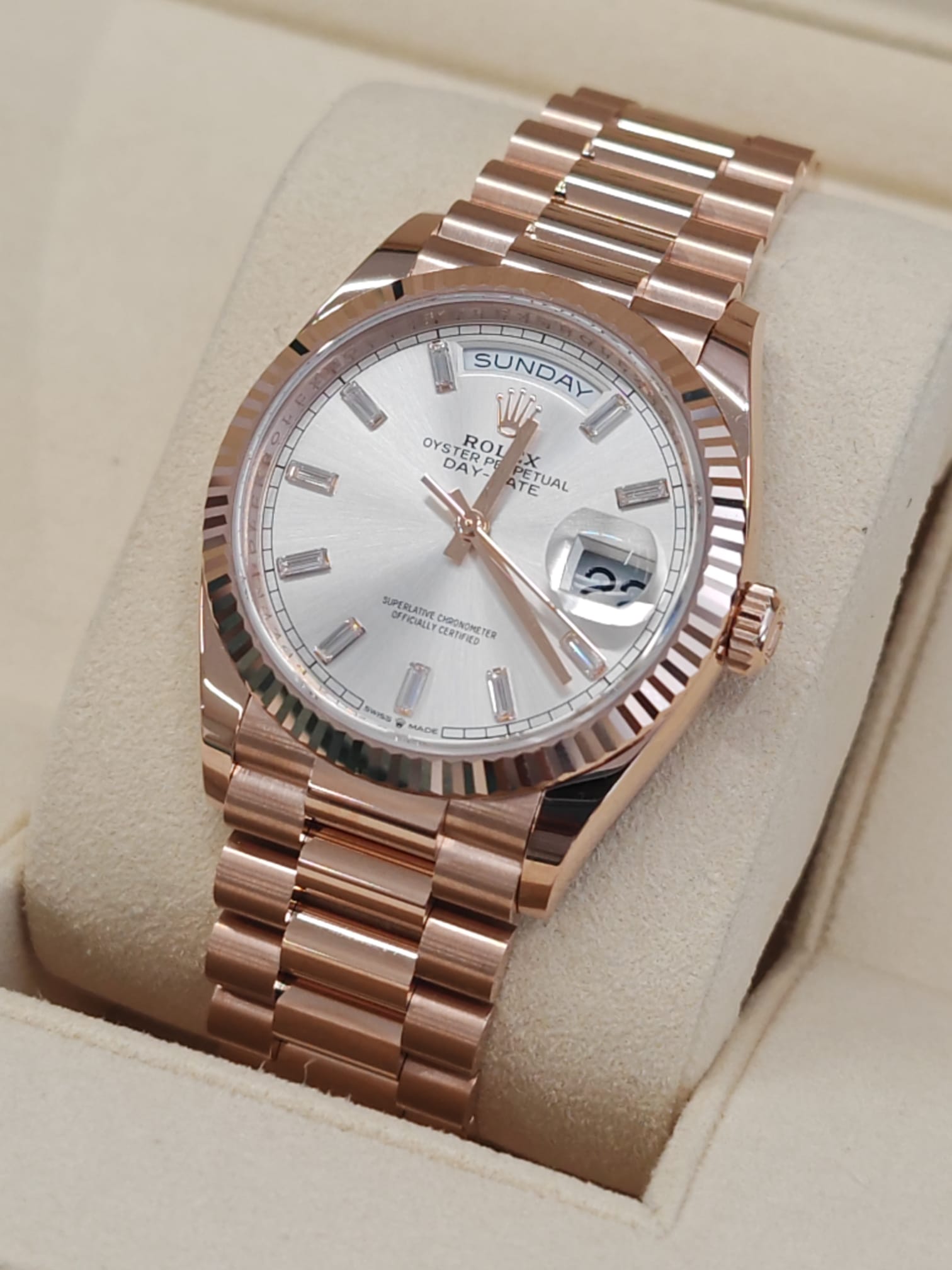 Rolex Day-Date 36 128235A SILVER