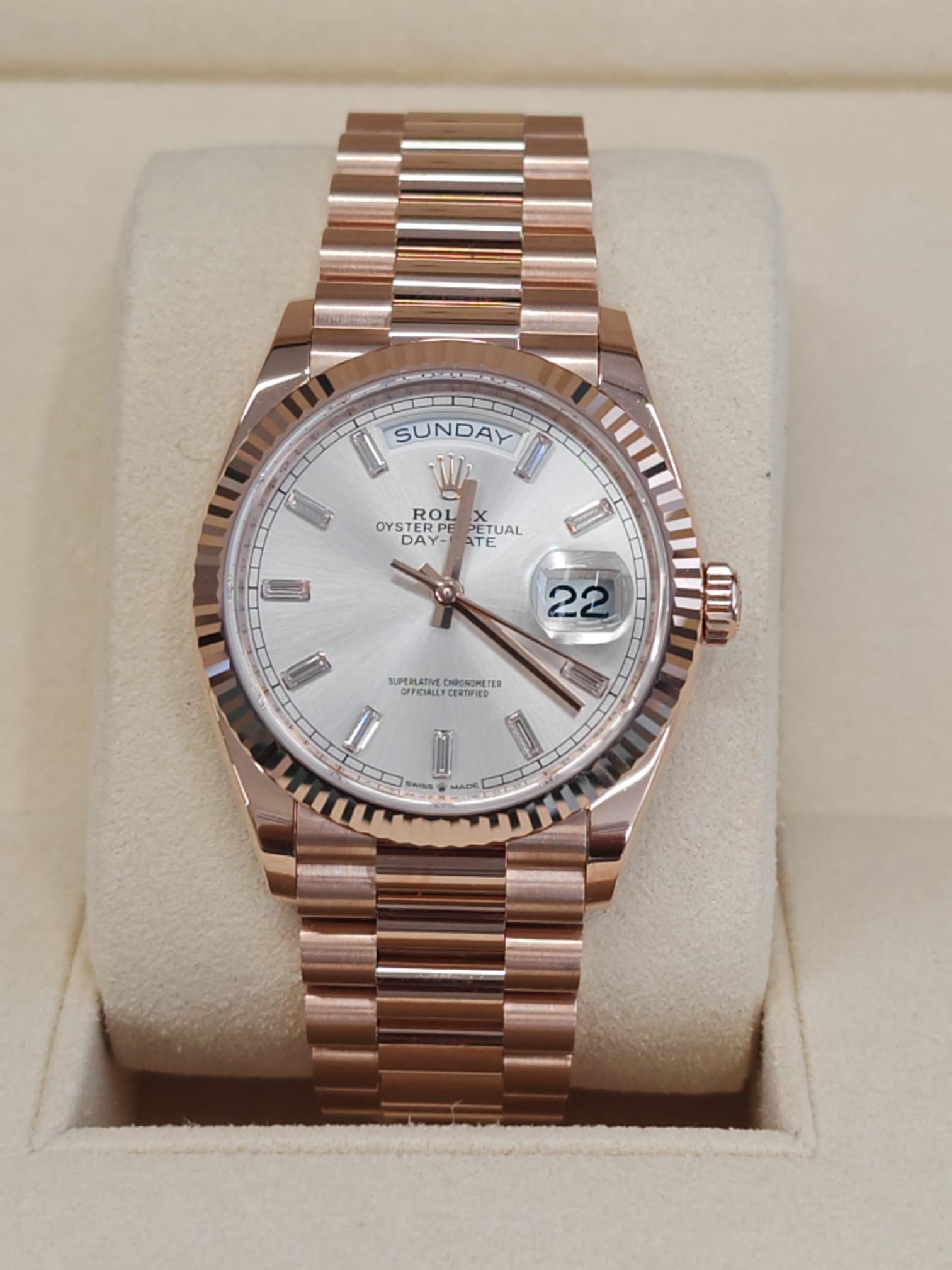 Rolex Day-Date 36 128235A SILVER