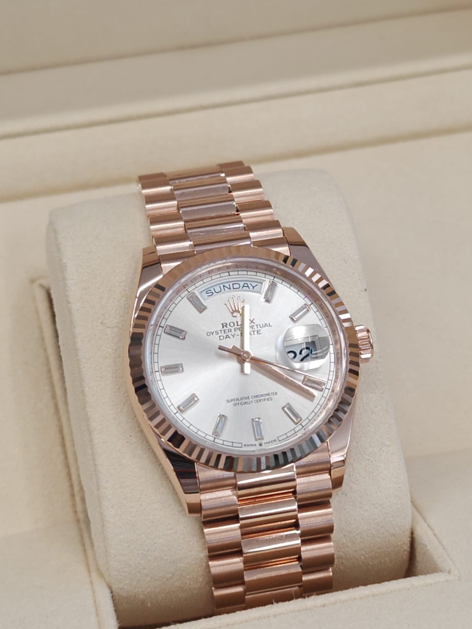 Rolex Day-Date 36 128235A SILVER