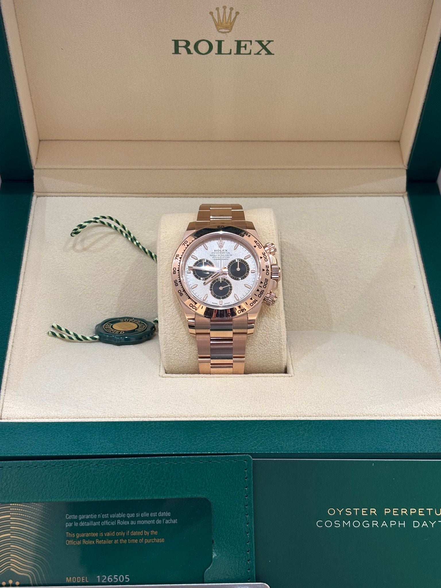 Rolex Cosmograph Daytona 126505 Sundust und leuchtendes Schwarz