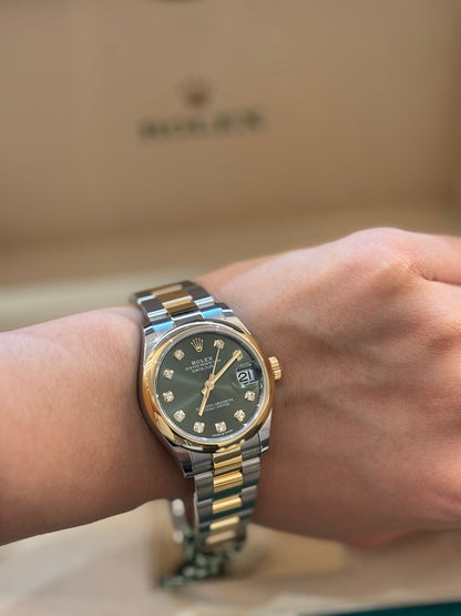 Rolex Datejust 31 278243G Grüne Auster 2025