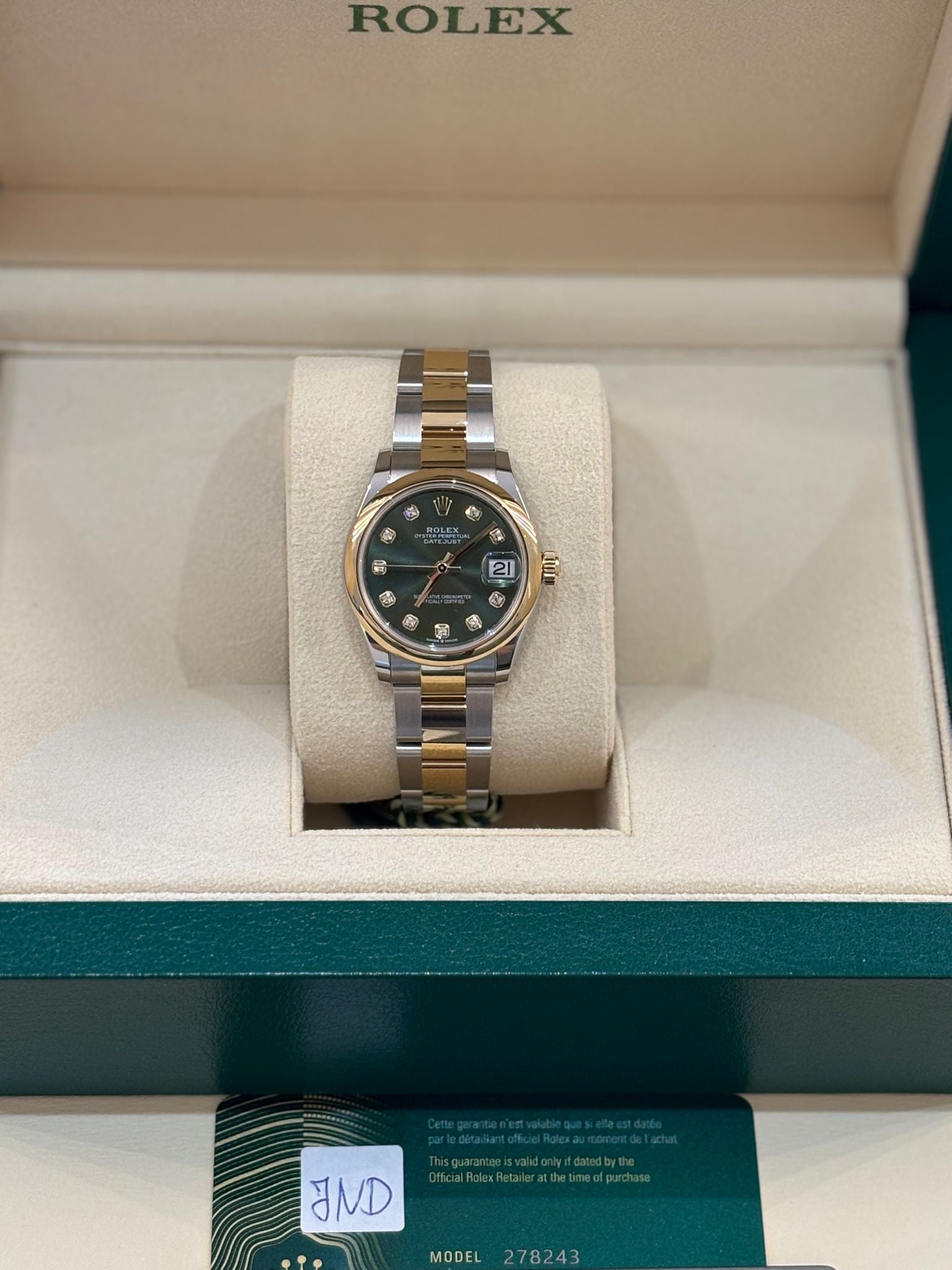 Rolex Datejust 31 278243G Grüne Auster 2025