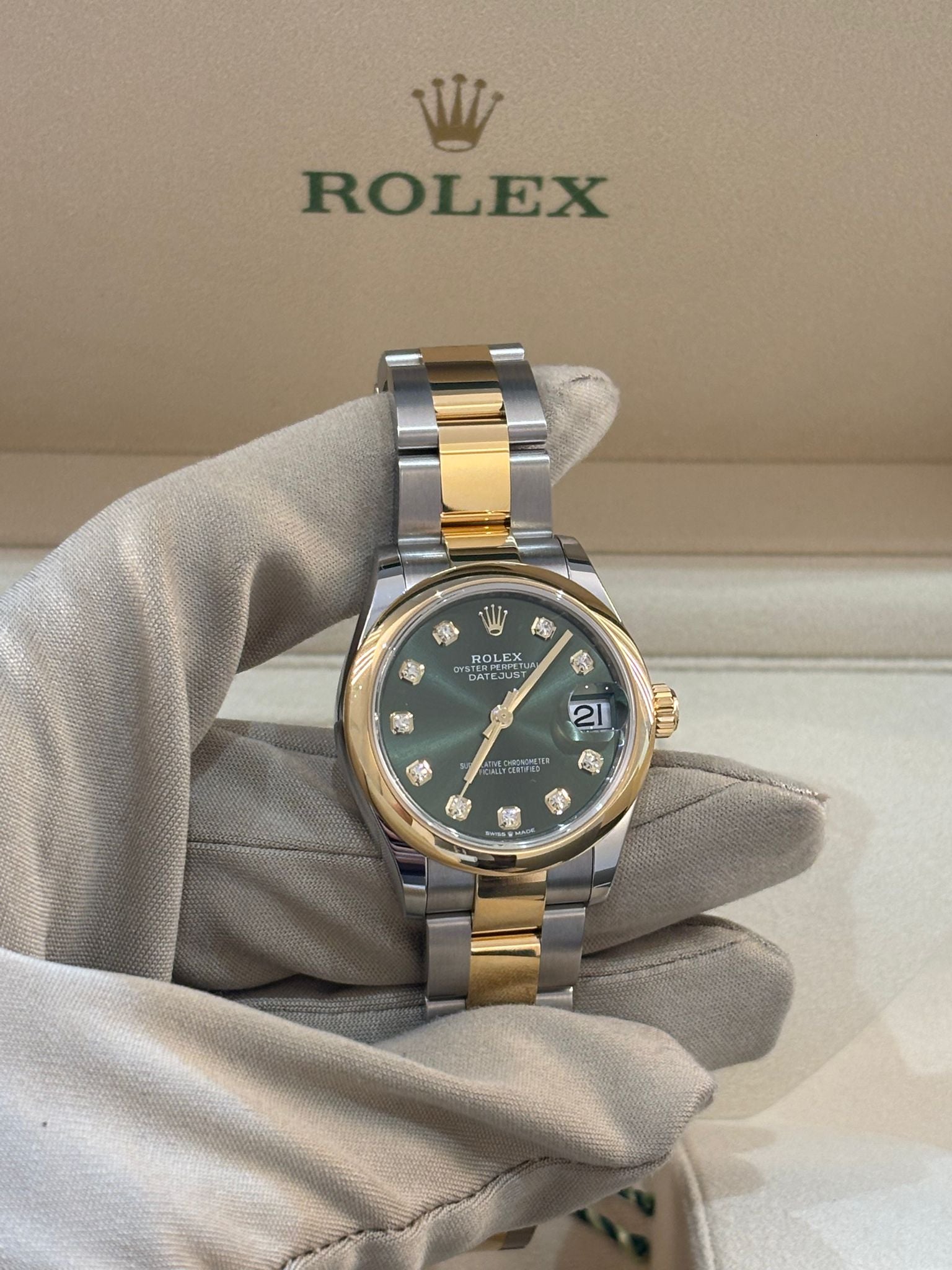 Rolex Datejust 31 278243G Grüne Auster 2025