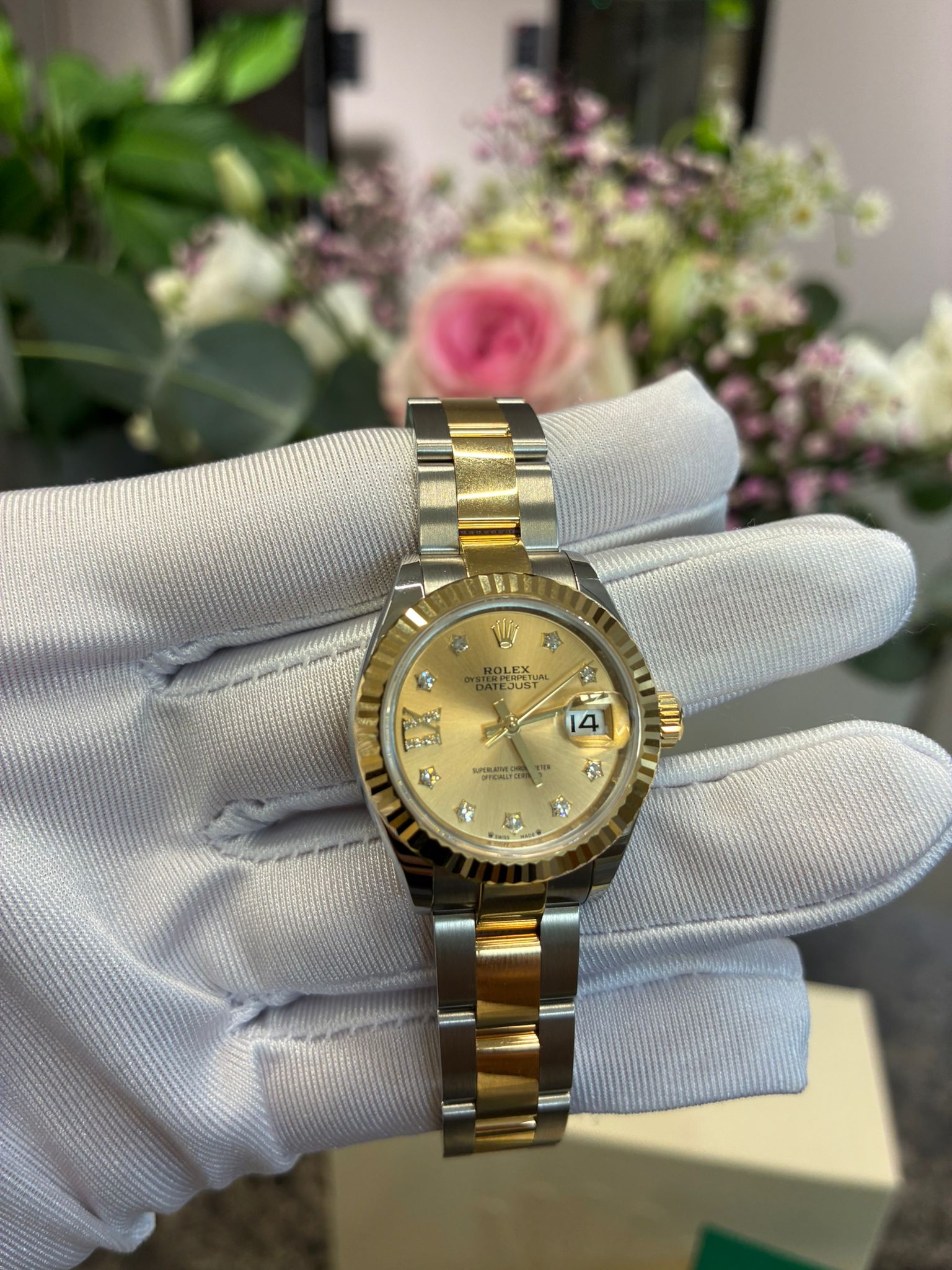 Rolex Lady-Datejust 279173G Champ Star Oyster 2025