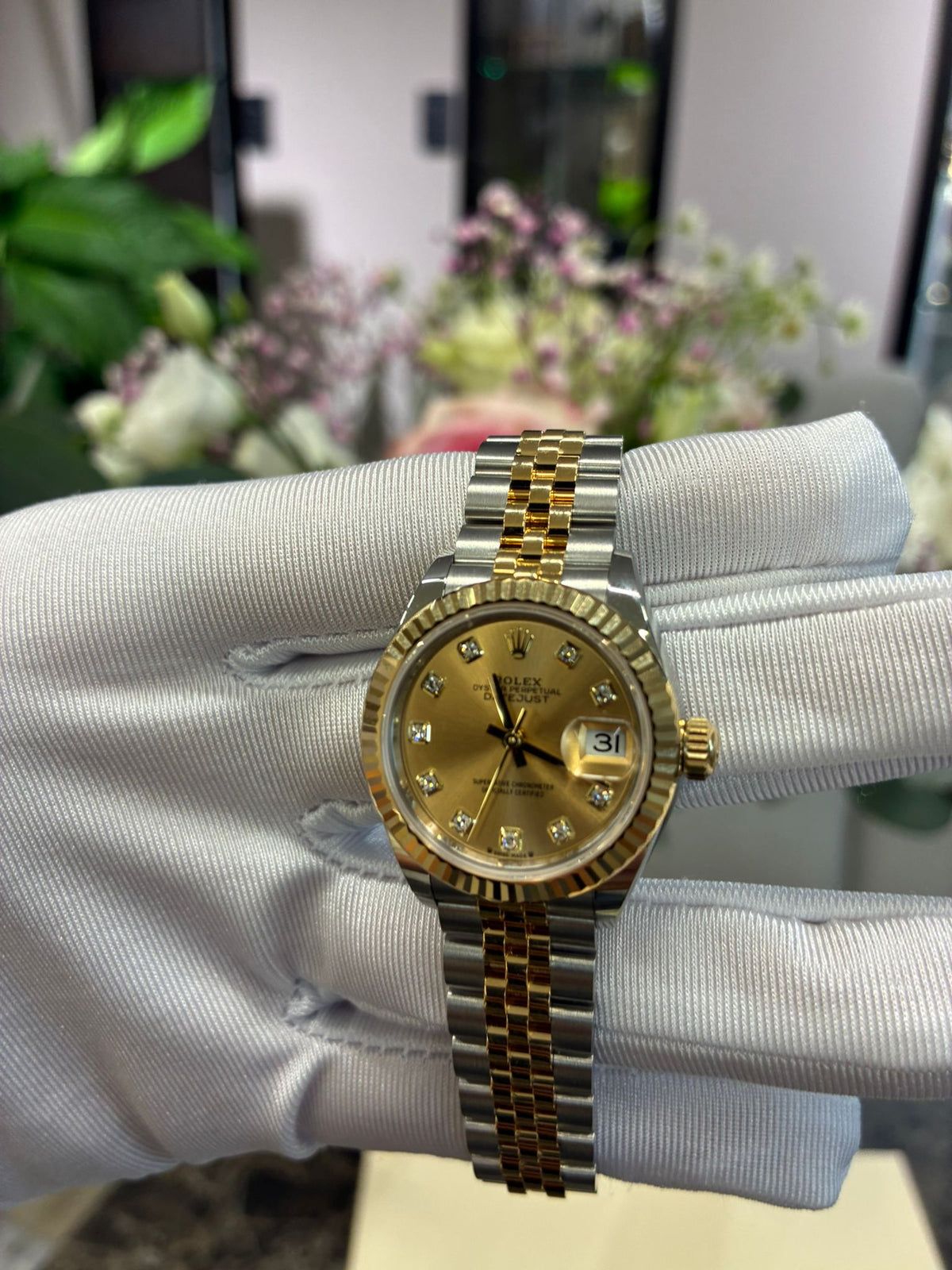 Rolex Lady-Datejust 28 279173G Champagne Jubilee 2026