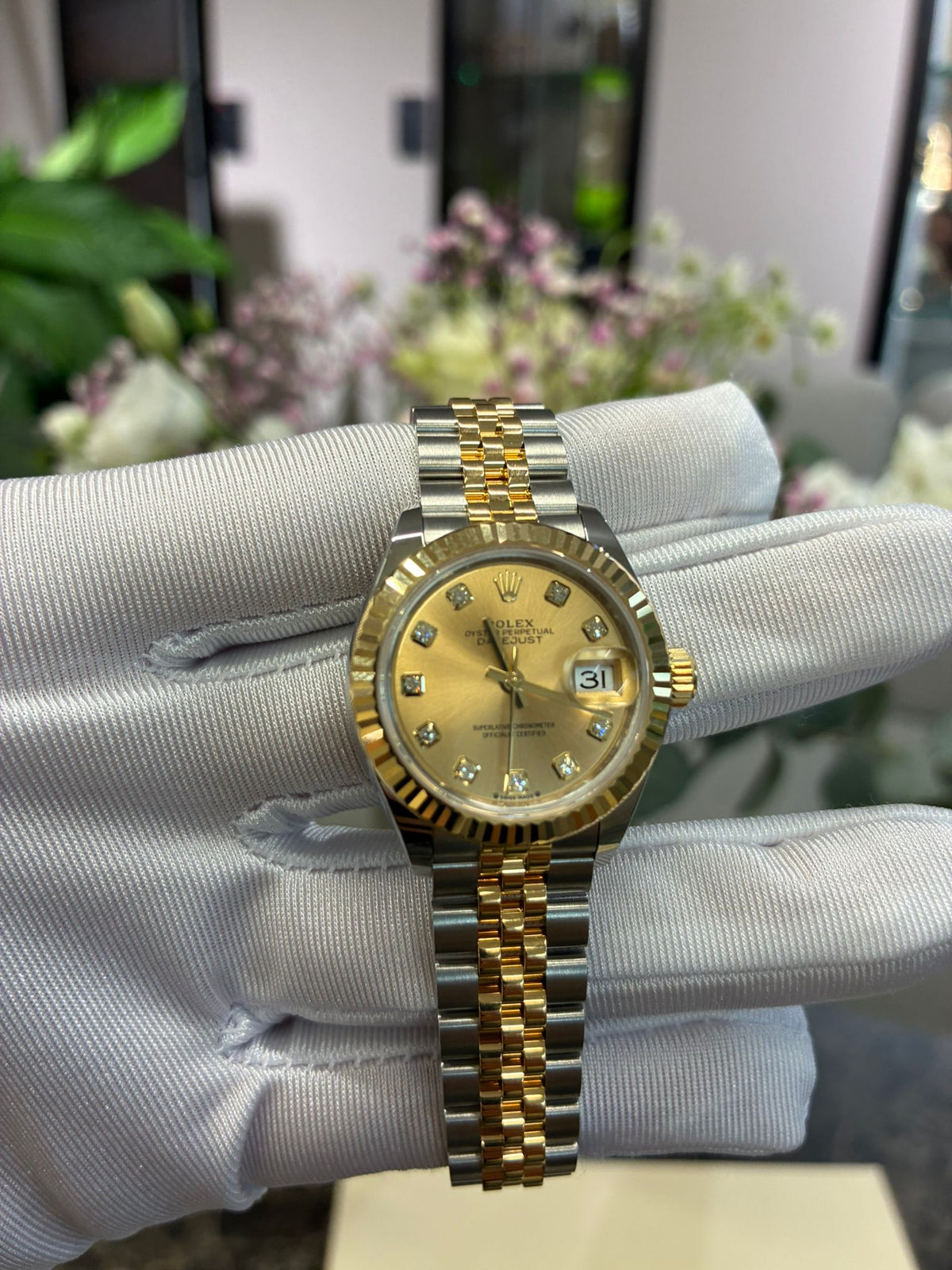Rolex Lady-Datejust 28 279173G Champagne Jubilee 2026