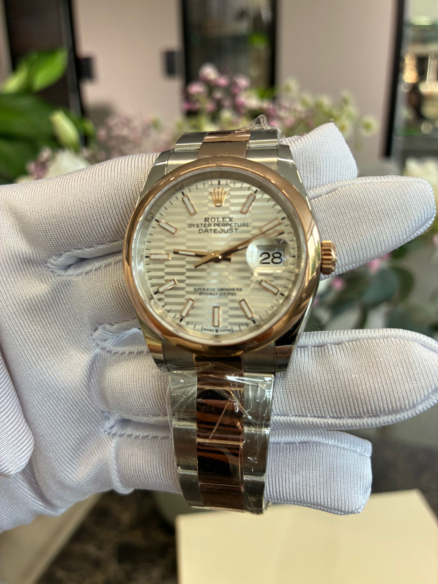 Rolex Datejust 36 126201-0033 Silberne Flöten-Oyster 2024