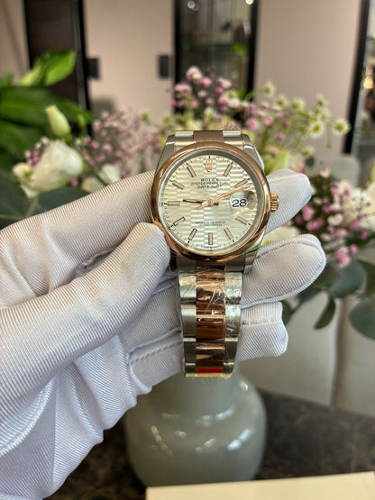 Rolex Datejust 36 126201-0033 Silberne Flöten-Oyster 2024