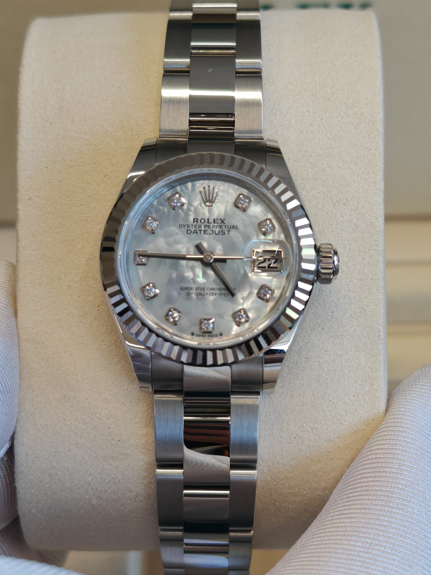 Rolex Lady-Datejust 279174Ng Weiße Oyster 2025