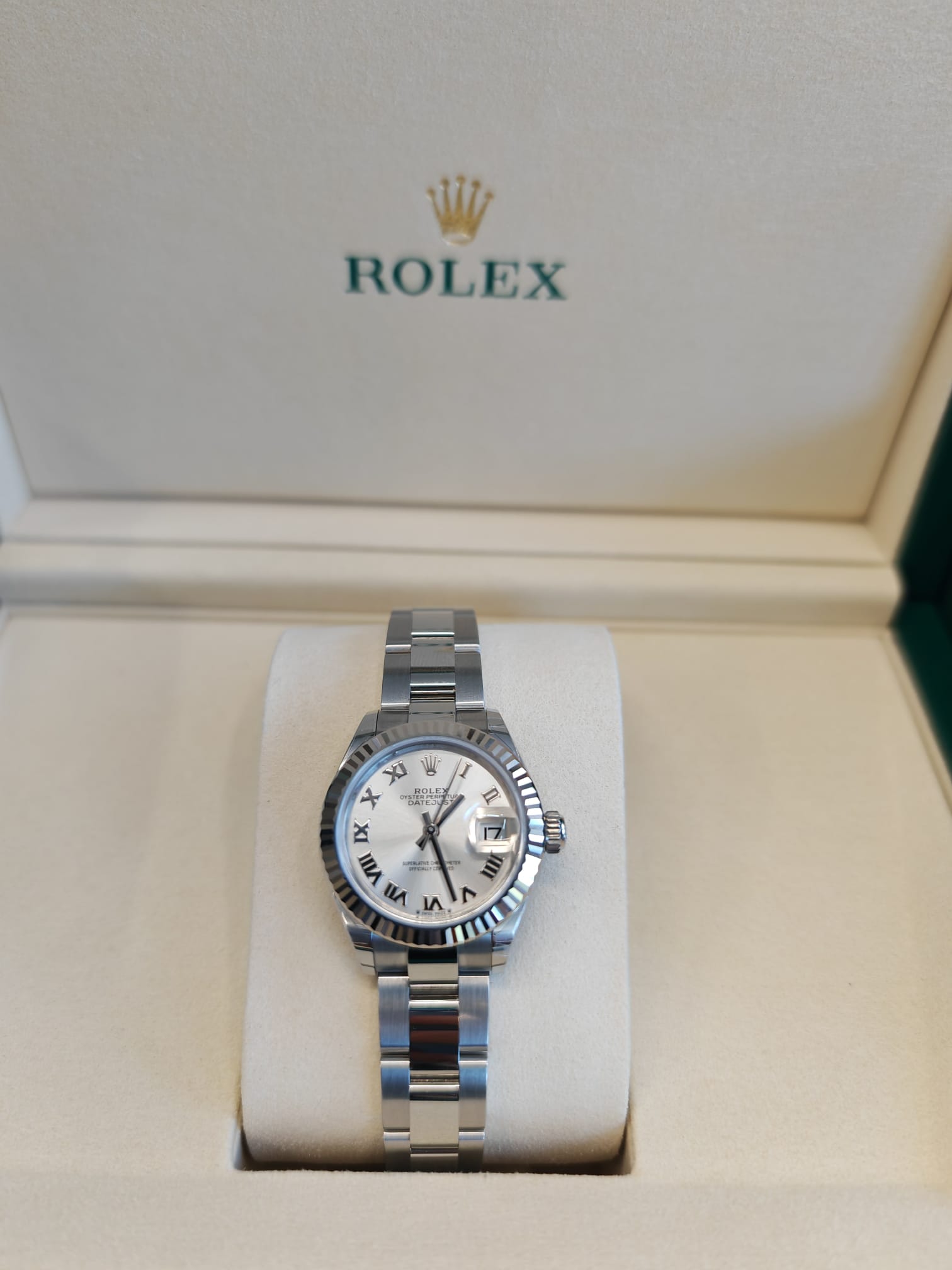 Rolex Lady-Datejust 279174 Silber Roman Oyster 2025