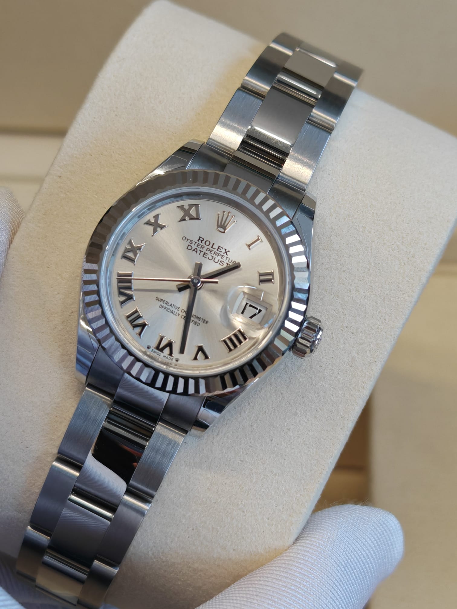 Rolex Lady-Datejust 279174 Silber Roman Oyster 2025