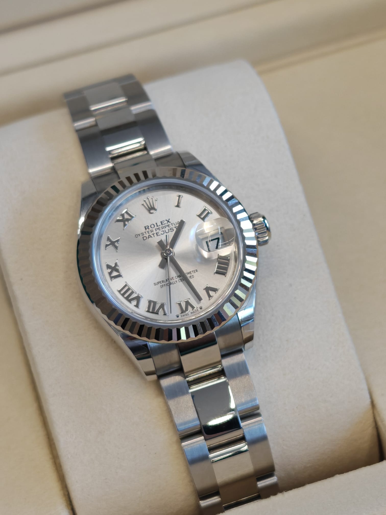 Rolex Lady-Datejust 279174 Silber Roman Oyster 2025