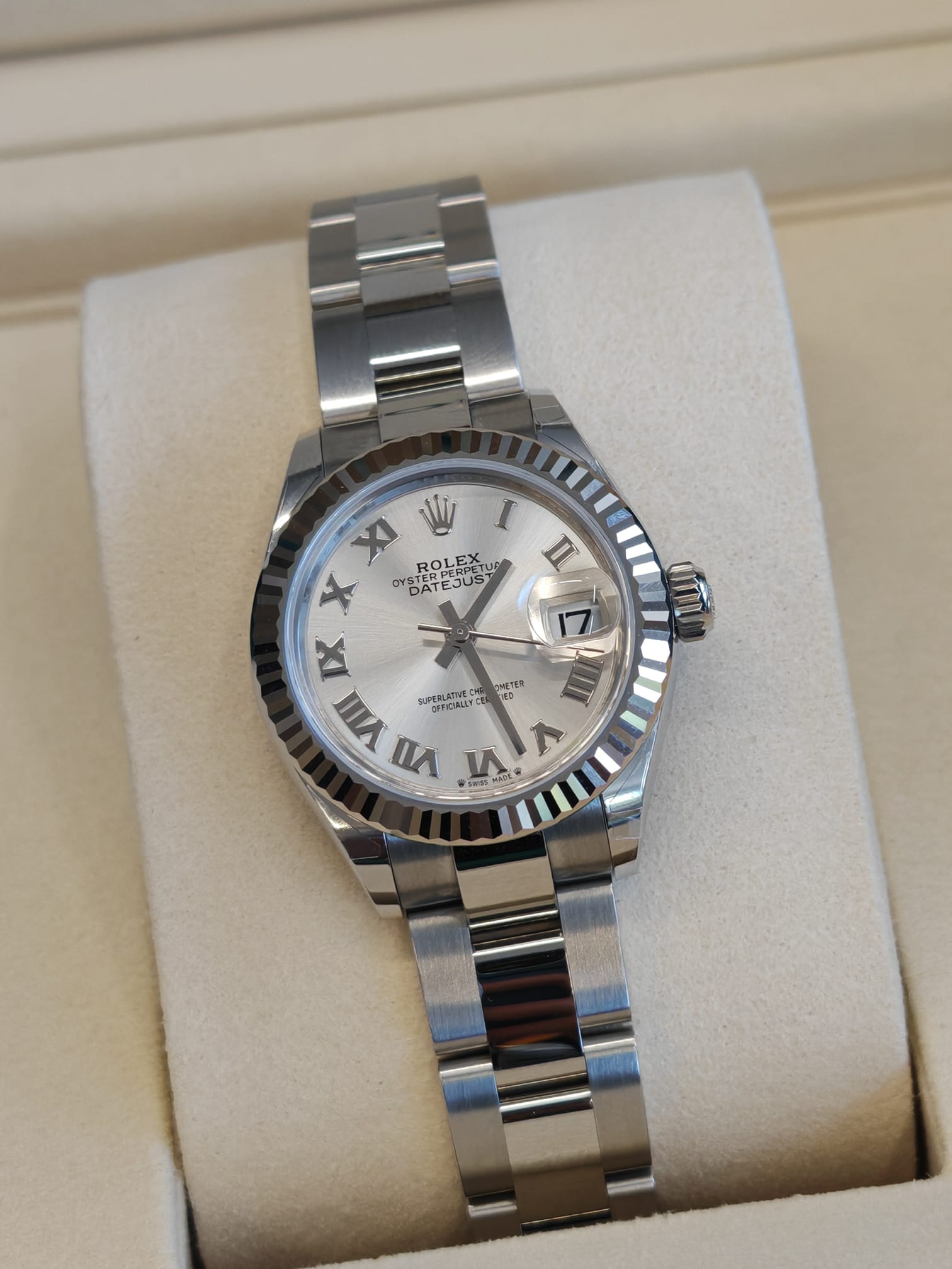 Rolex Lady-Datejust 279174 Silber Roman Oyster 2025
