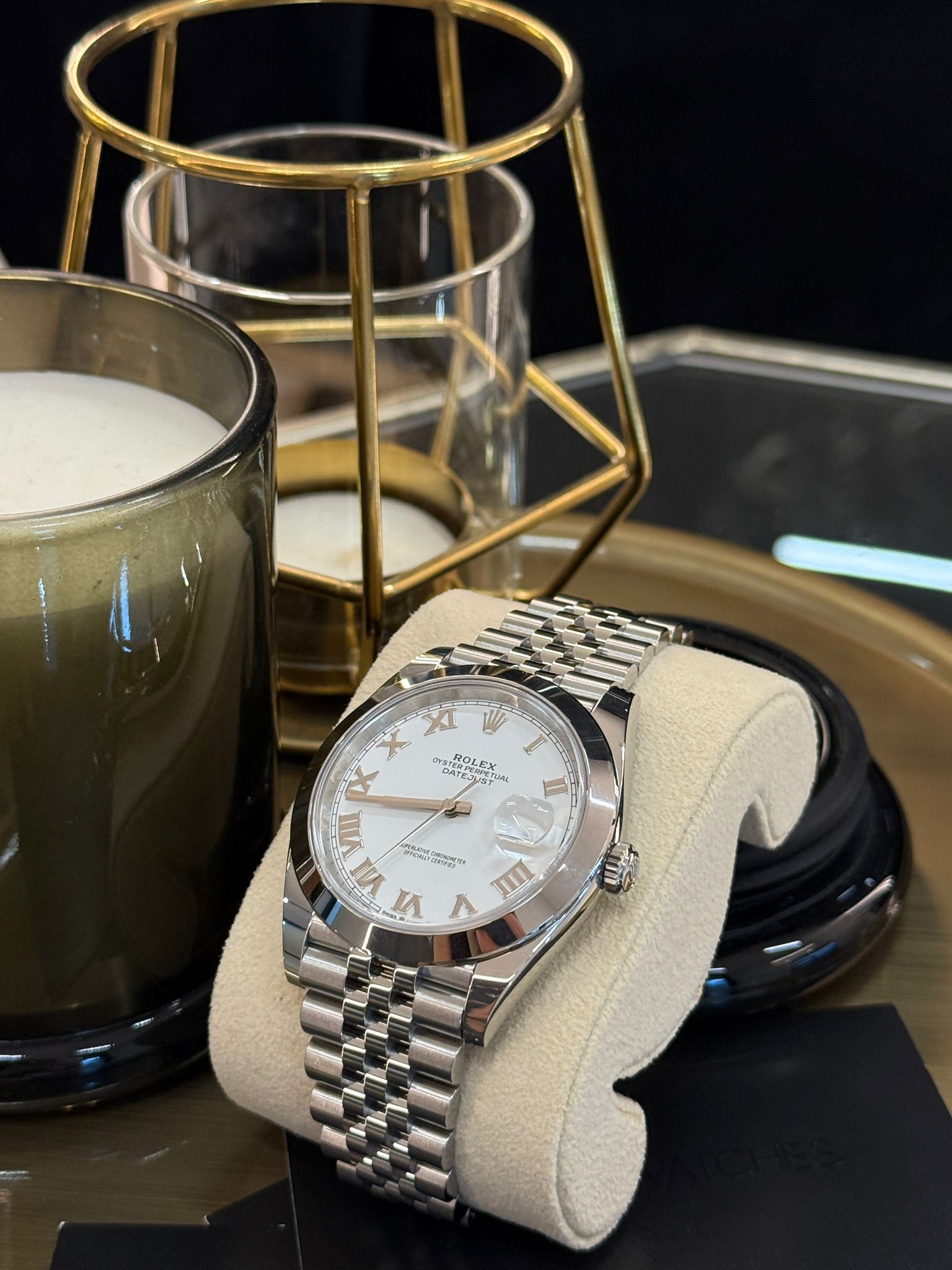 Rolex Datejust 41 126300 Weißes römisches Jubiläum 2024