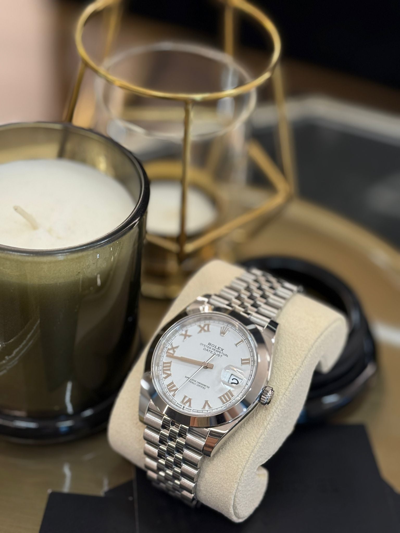 Rolex Datejust 41 126300 Weißes römisches Jubiläum 2024
