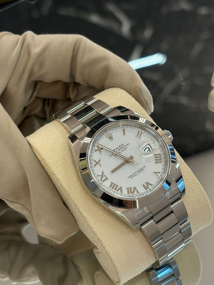 Rolex Datejust 41 126300 Weiße römische Auster 2024