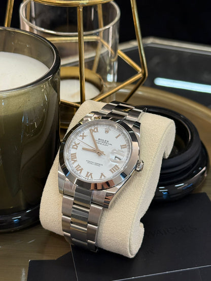 Rolex Datejust 41 126300 Weiße römische Auster 2024
