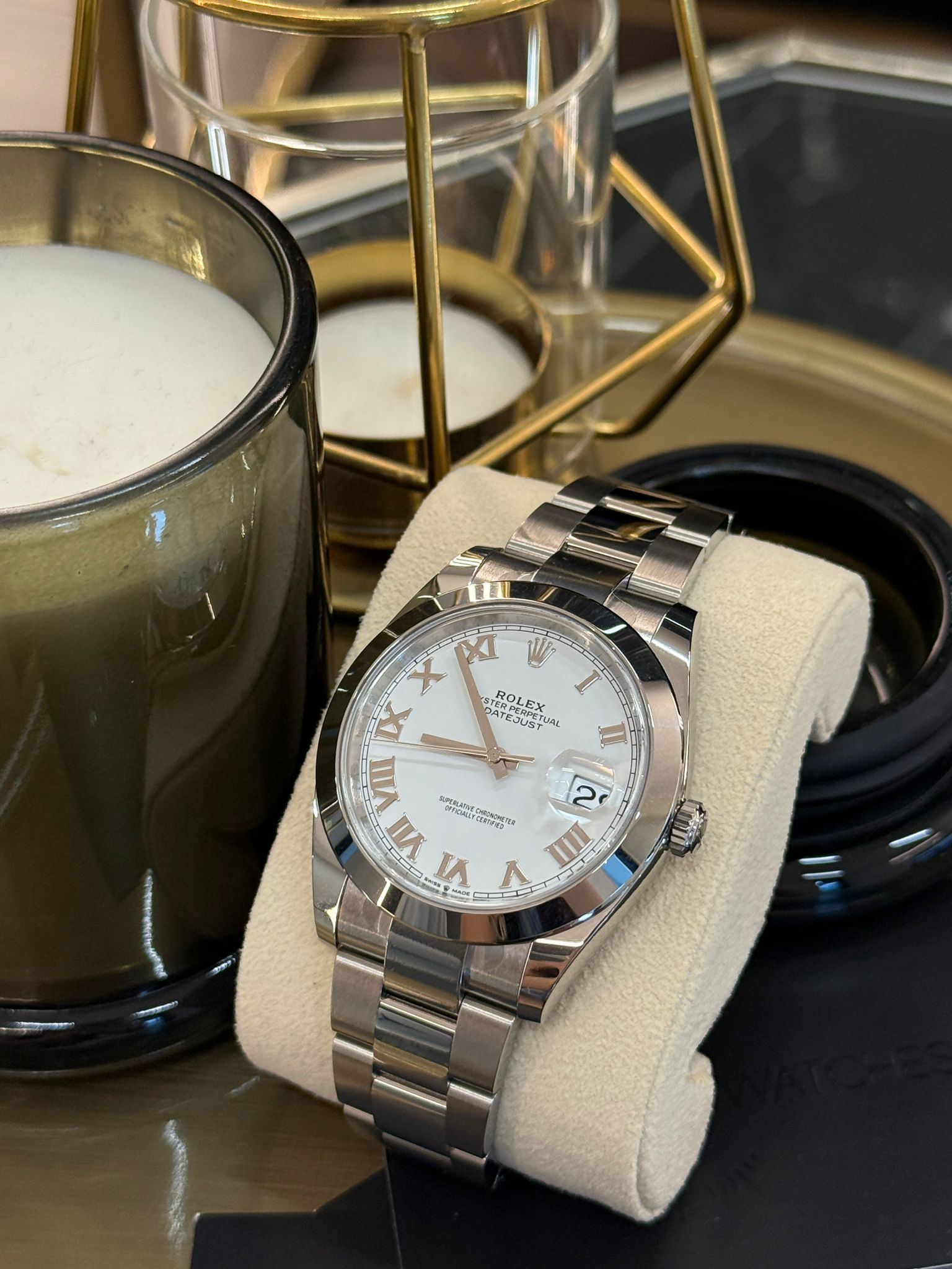 Rolex Datejust 41 126300 Weiße römische Auster 2024