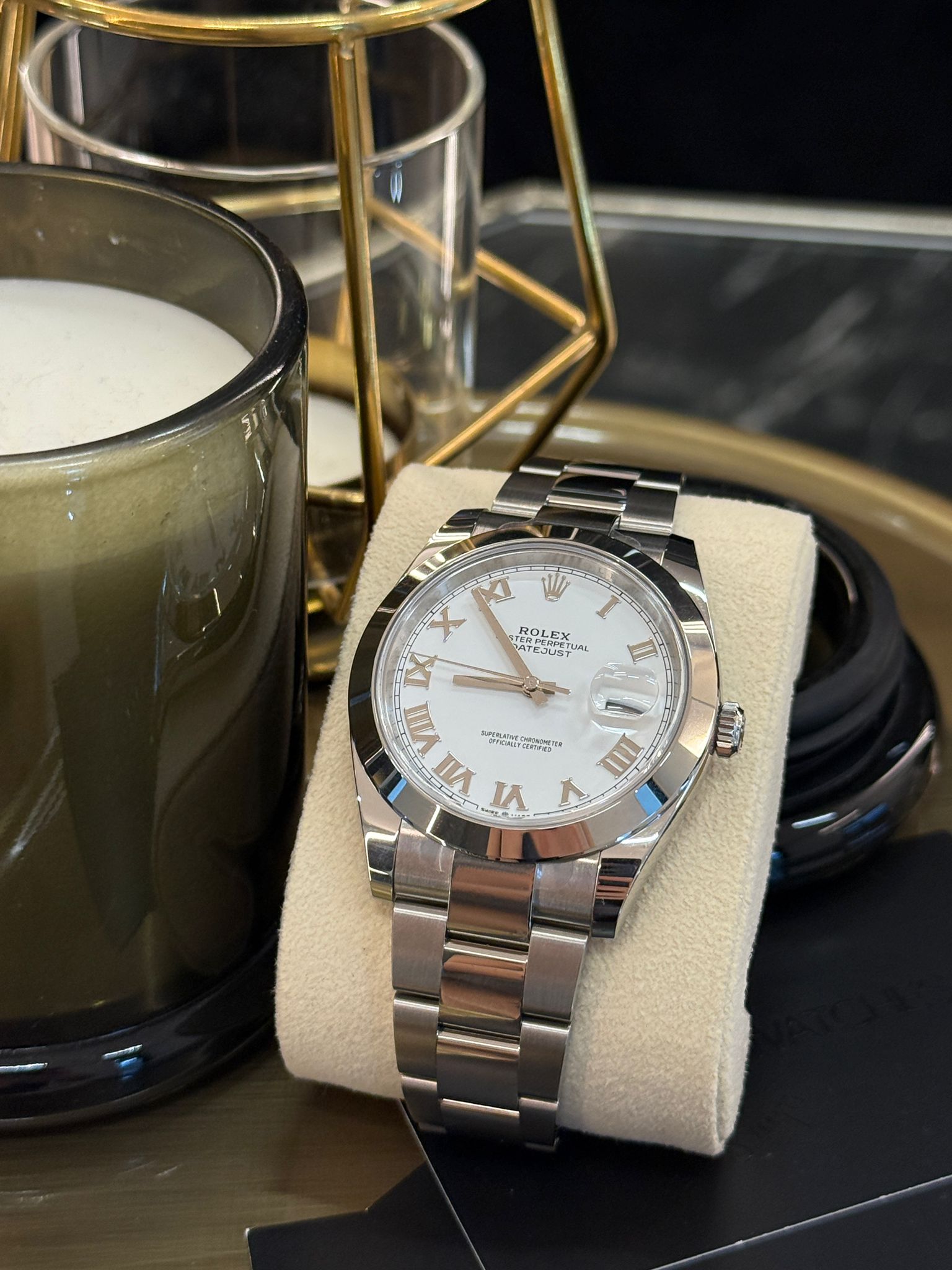 Rolex Datejust 41 126300 Weiße römische Auster 2024