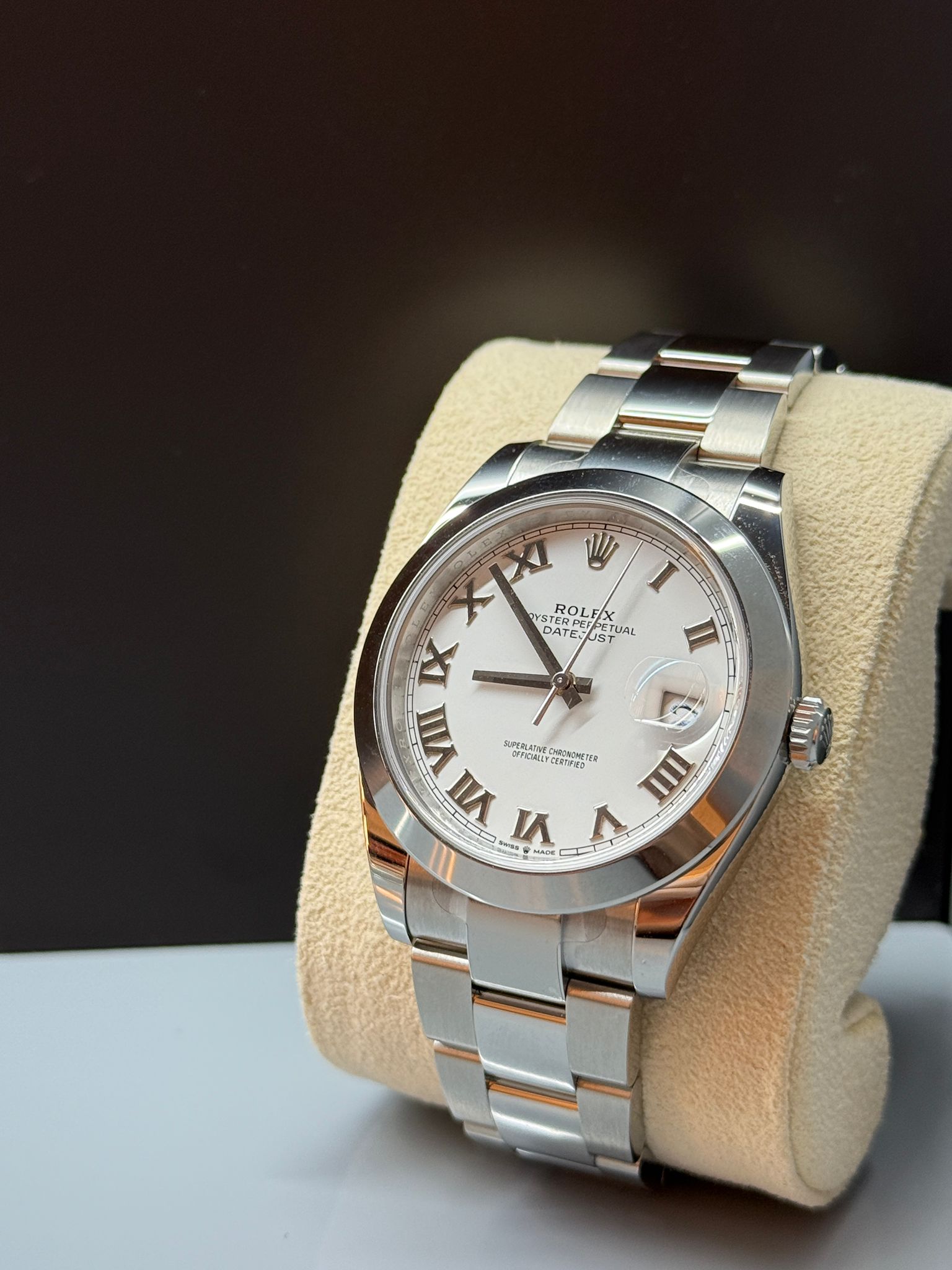 Rolex Datejust 41 126300 Weiße römische Auster 2024