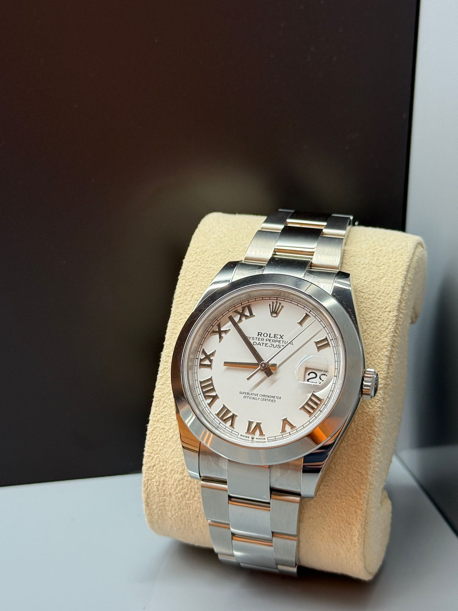 Rolex Datejust 41 126300 Weiße römische Auster 2024