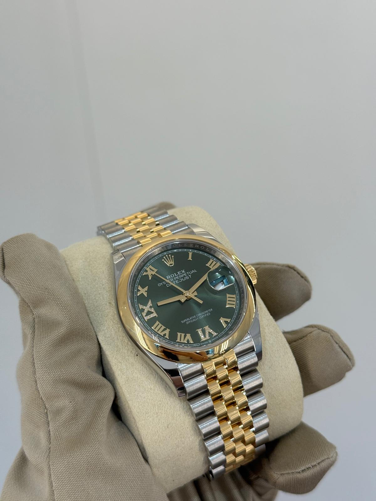 Rolex Datejust 36 126203 Grün VIIX Jubiläum 2025