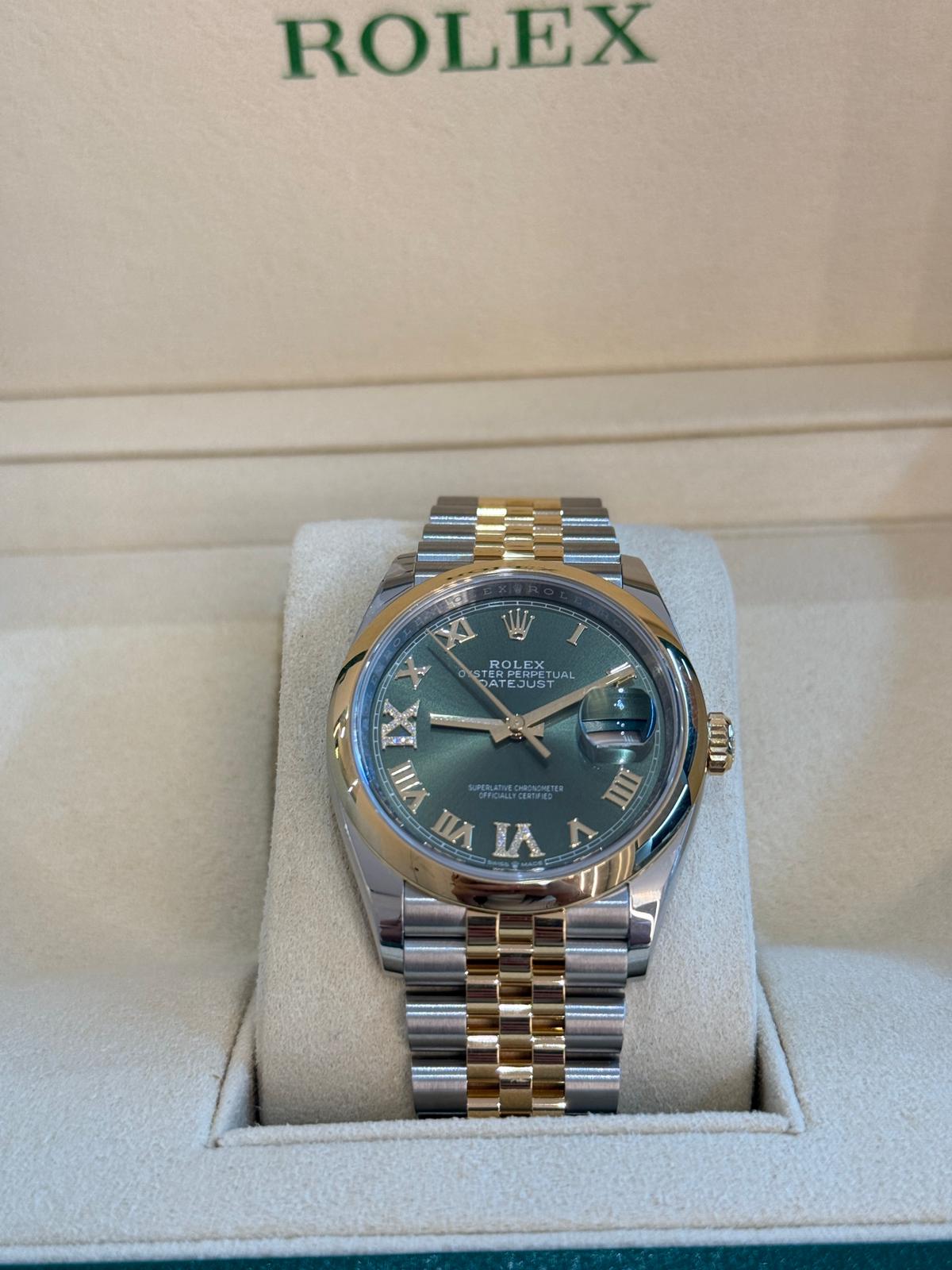 Rolex Datejust 36 126203 Grün VIIX Jubiläum 2025