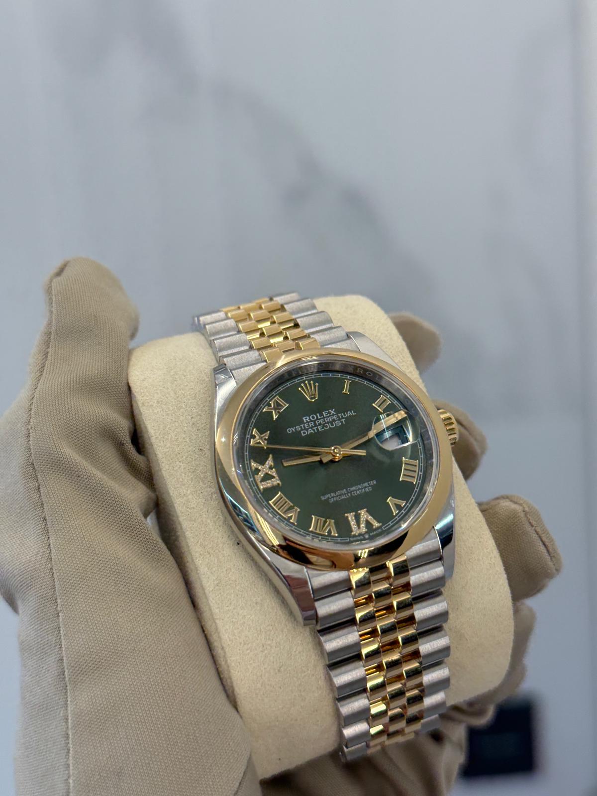 Rolex Datejust 36 126203 Grün VIIX Jubiläum 2025