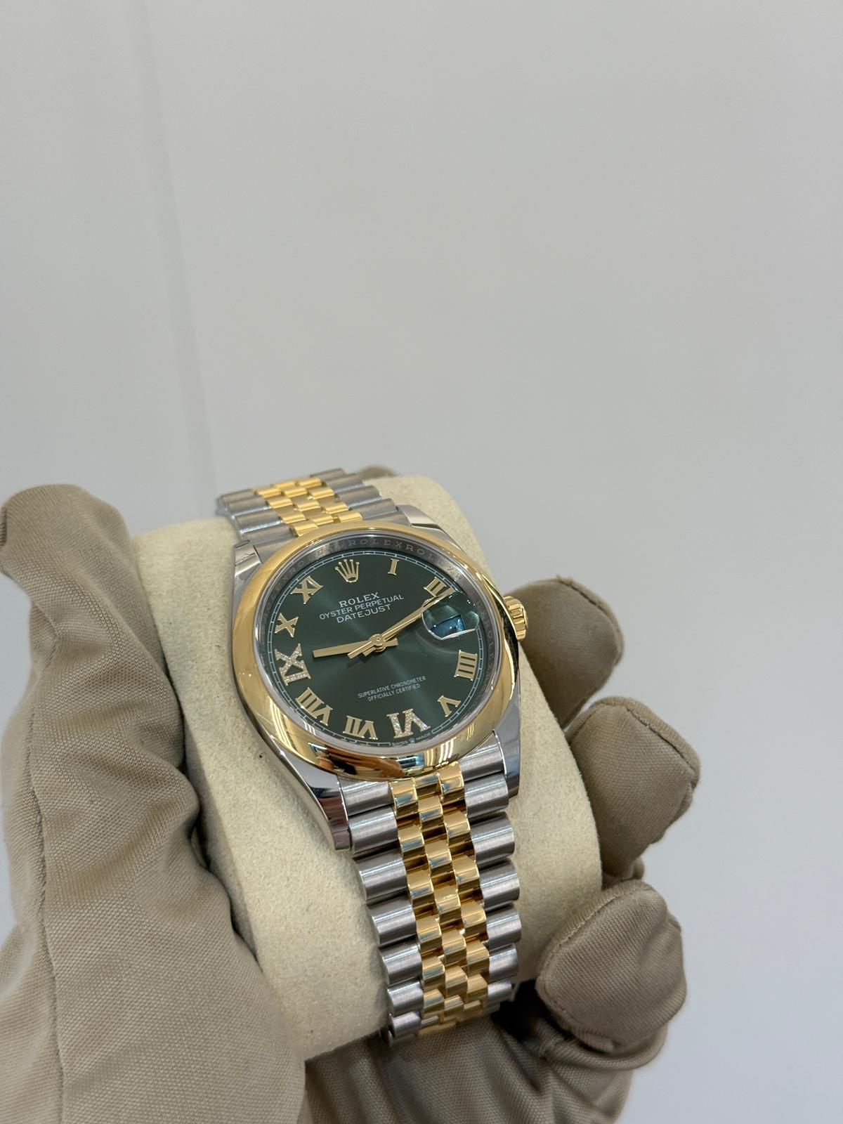 Rolex Datejust 36 126203 Grün VIIX Jubiläum 2025