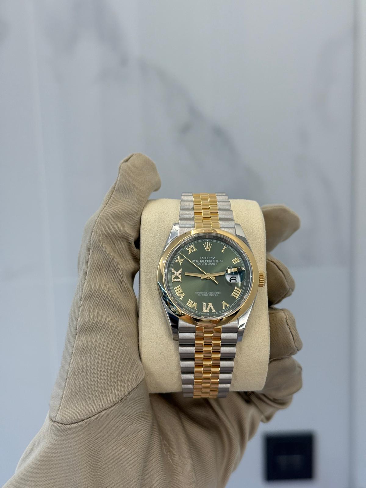 Rolex Datejust 36 126203 Grün VIIX Jubiläum 2025