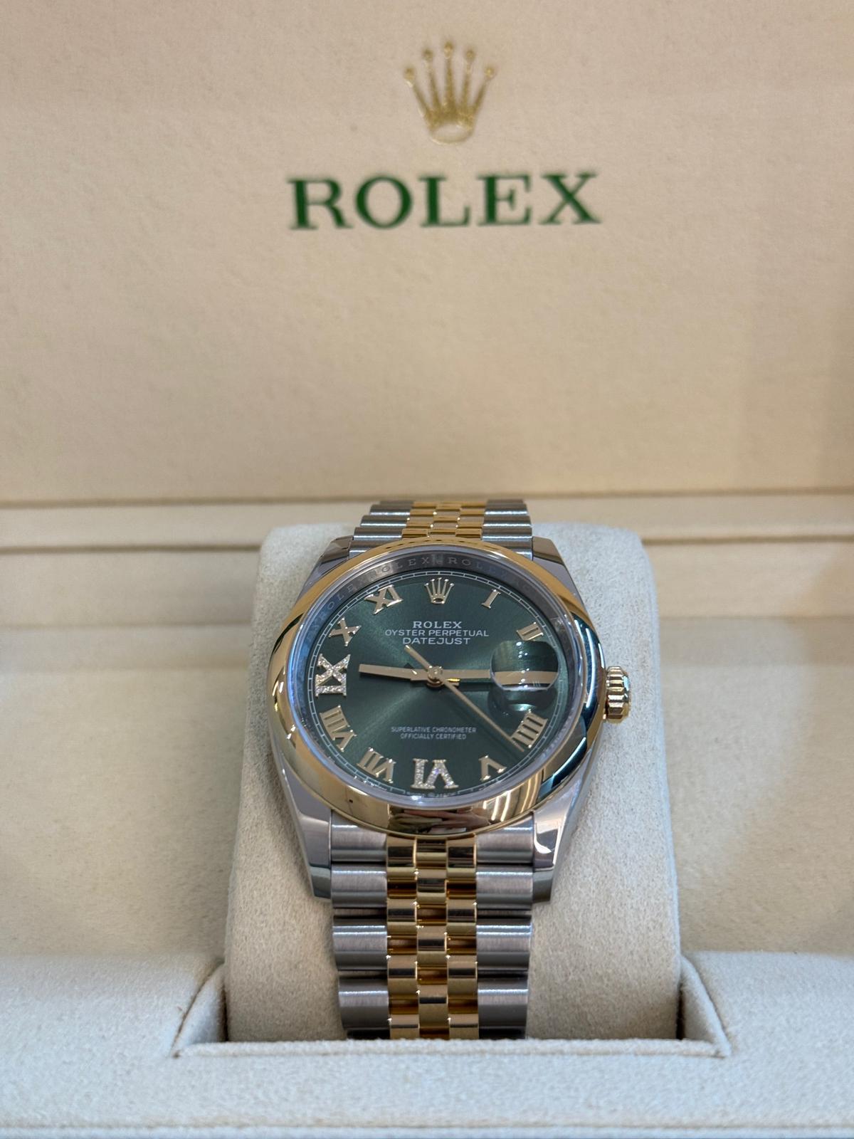 Rolex Datejust 36 126203 Grün VIIX Jubiläum 2025