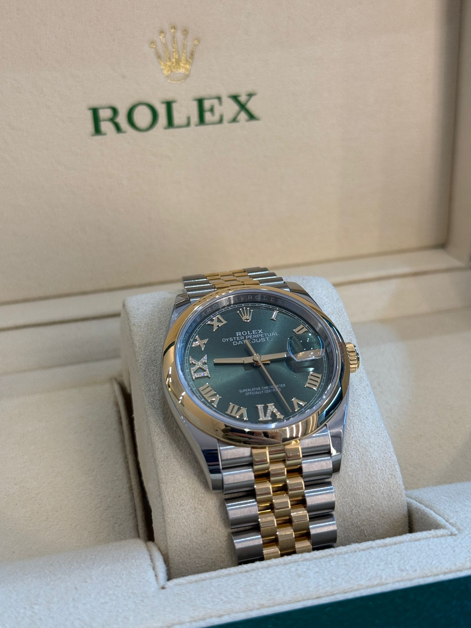 Rolex Datejust 36 126203 Grün VIIX Jubiläum 2025