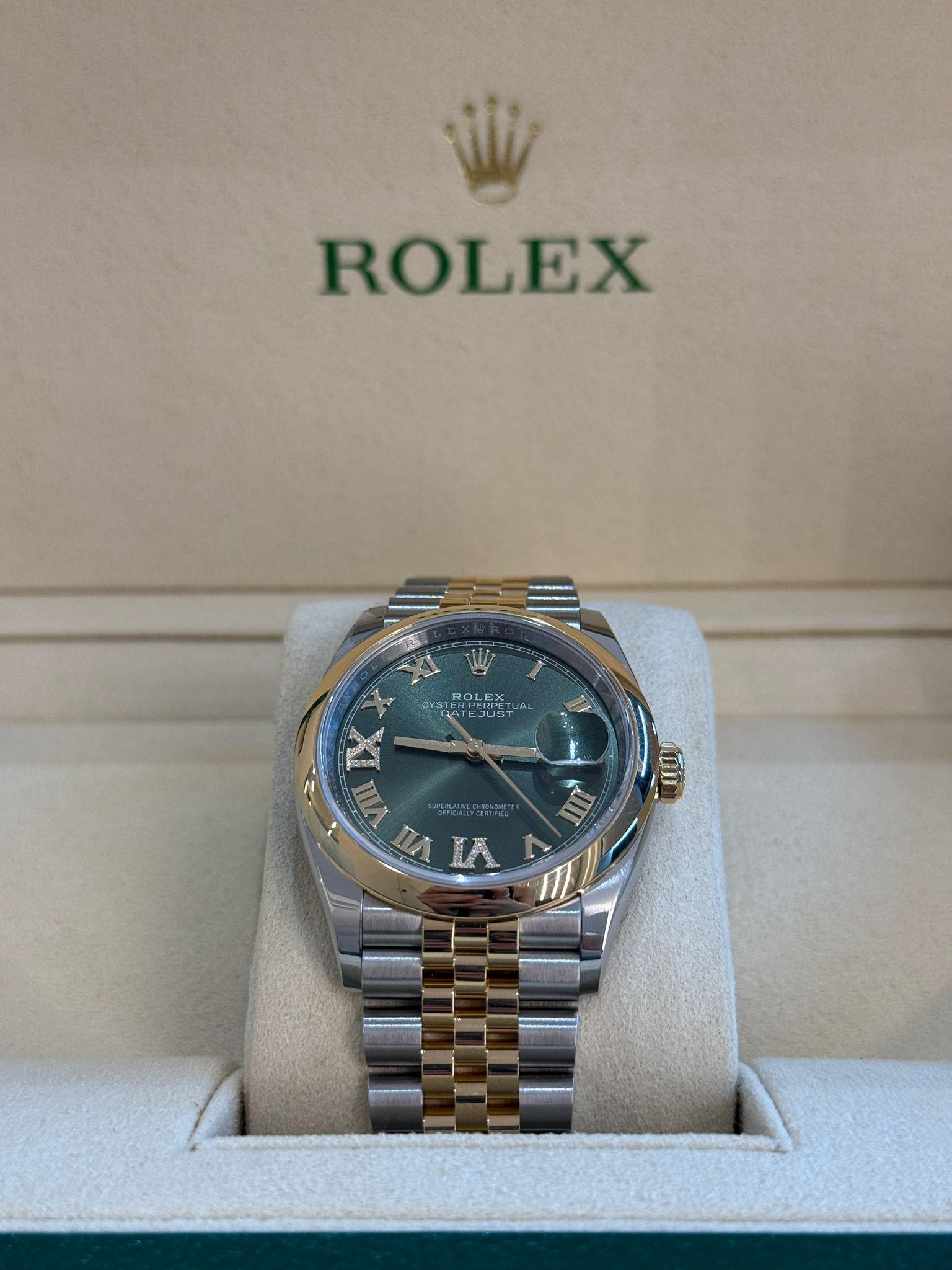 Rolex Datejust 36 126203 Grün VIIX Jubiläum 2025