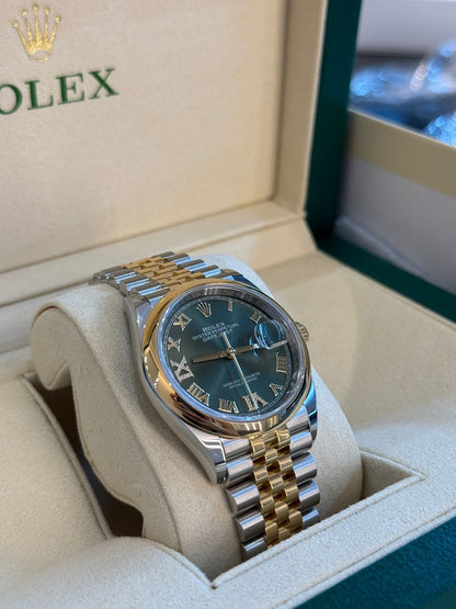 Rolex Datejust 36 126203 Grün VIIX Jubiläum 2025