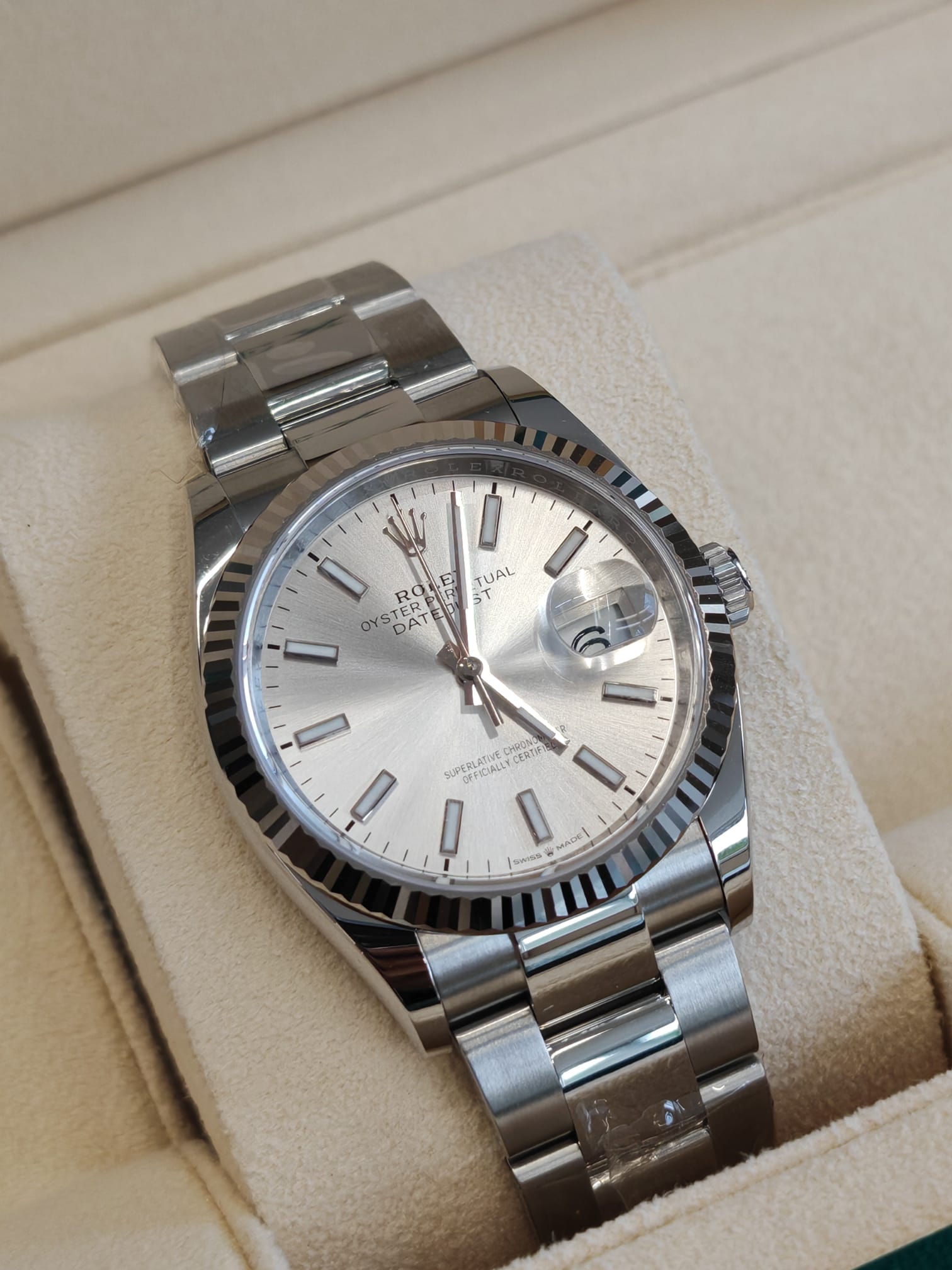 Rolex Datejust 36 126234 Silber Index Oyster 2025