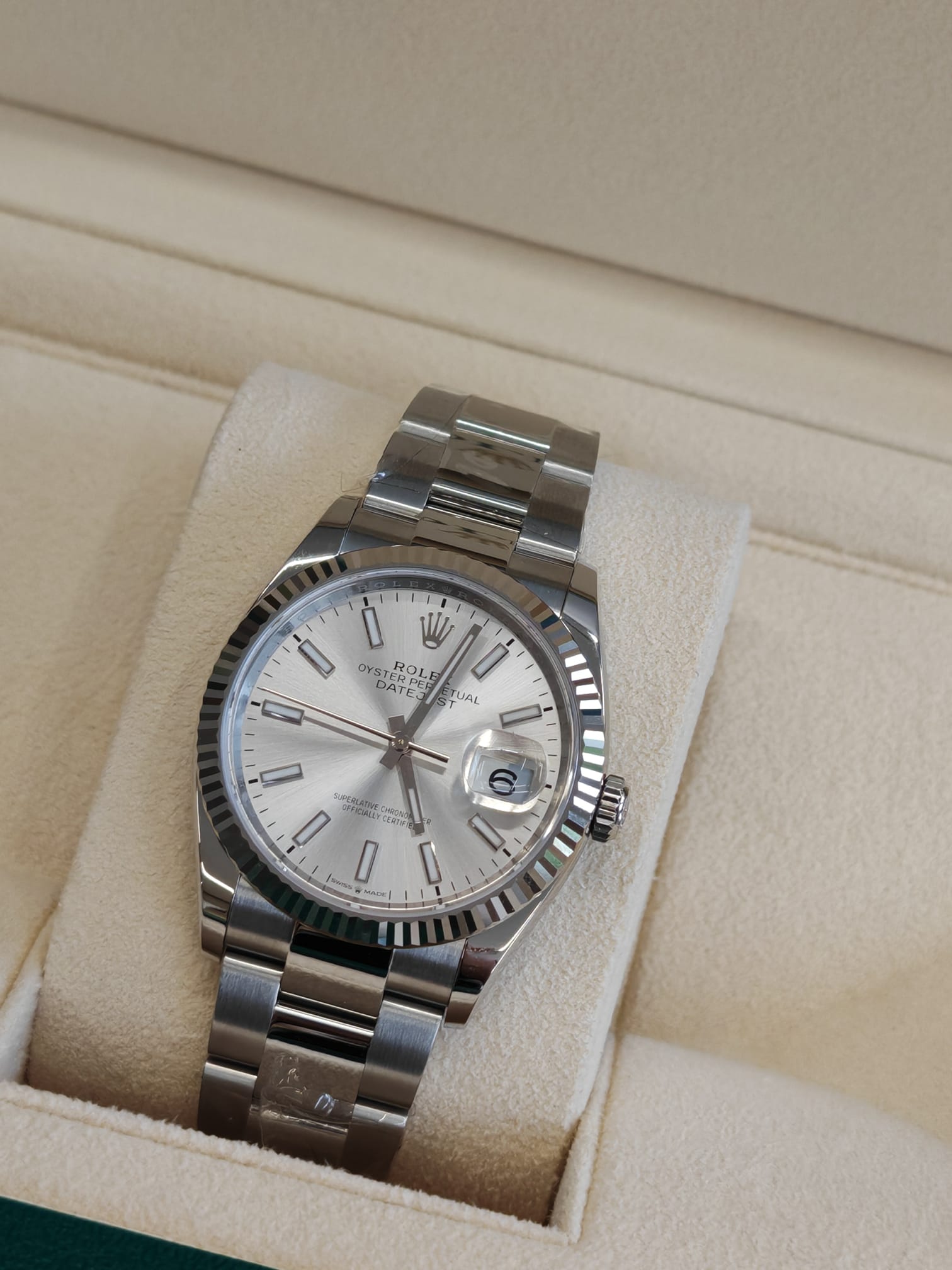Rolex Datejust 36 126234 Silber Index Oyster 2025