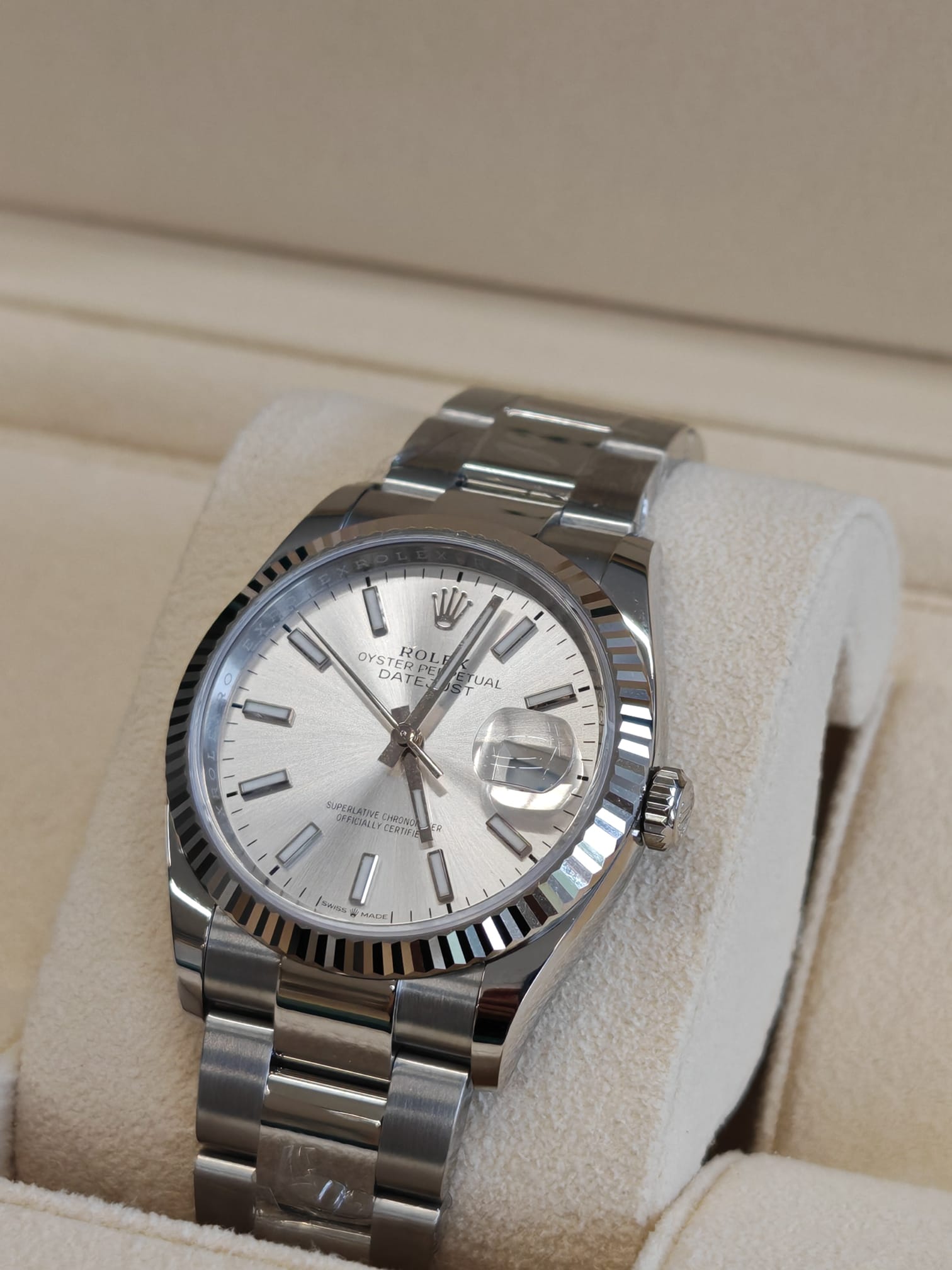 Rolex Datejust 36 126234 Silber Index Oyster 2025