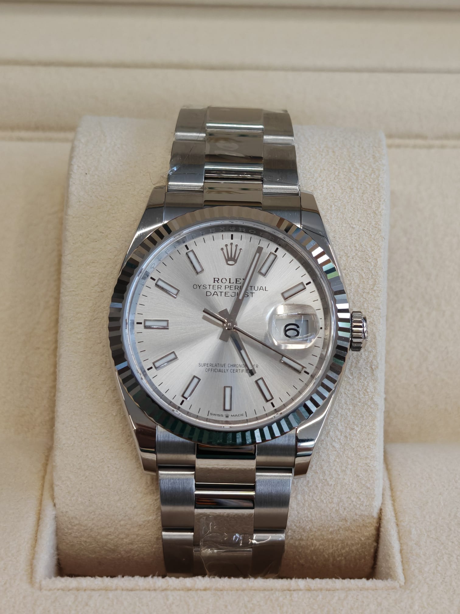 Rolex Datejust 36 126234 Silber Index Oyster 2025