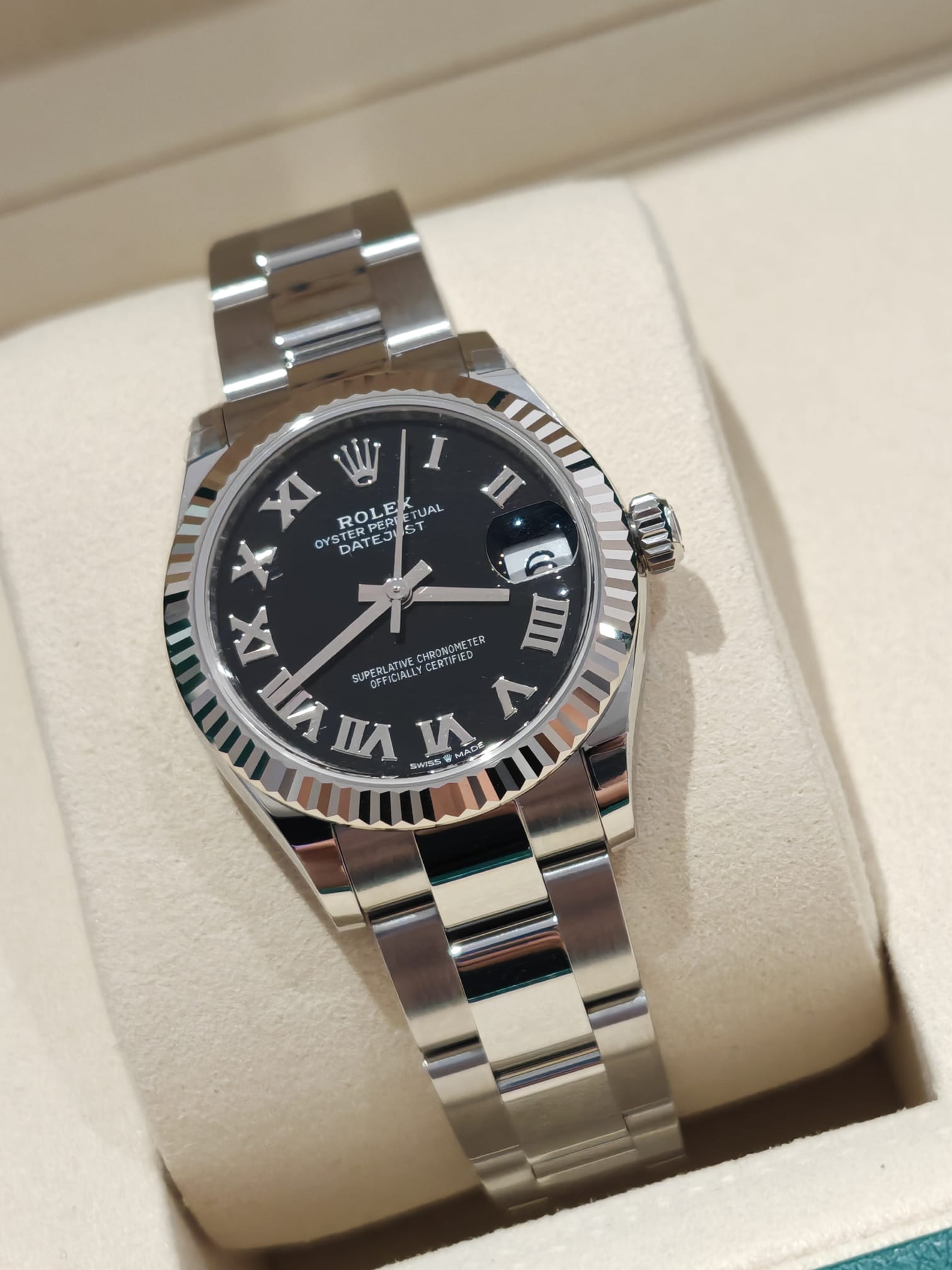 Rolex Datejust 31 278274 Schwarze römische Auster 2025
