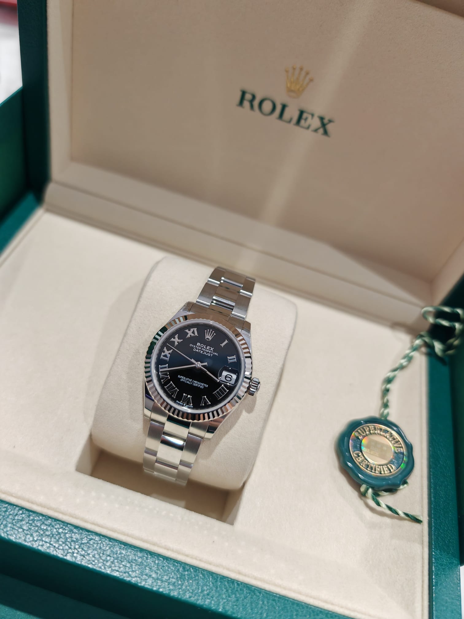 Rolex Datejust 31 278274 Schwarze römische Auster 2025