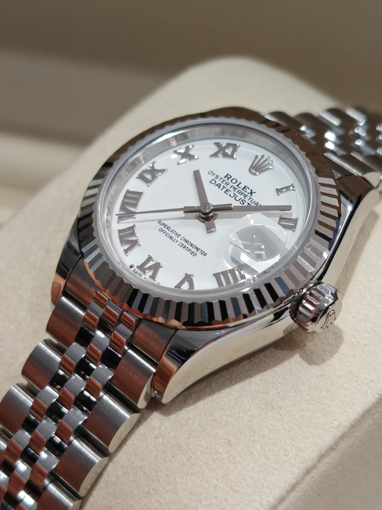 Rolex Lady-Datejust 279174 White Roman Jubilee 2025