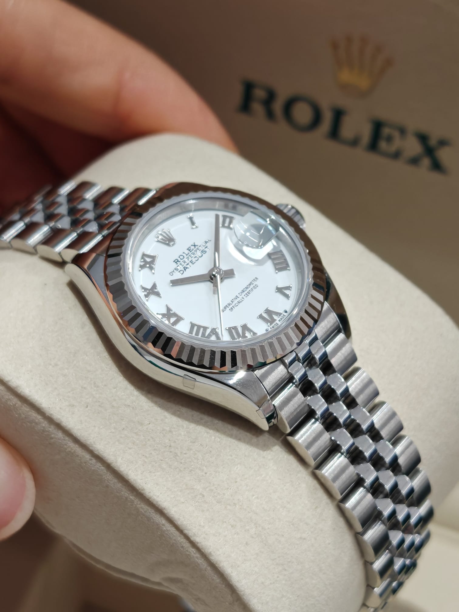 Rolex Lady-Datejust 279174 White Roman Jubilee 2025