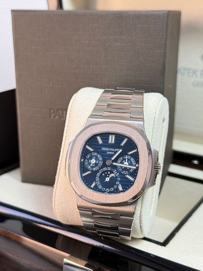 Patek Philippe 5740/1G-001 Nautilus Perpetual Calendar 5740 White Gold / Blue 2025