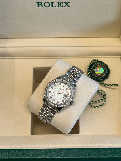 Rolex Lady-Datejust 28 279384RBR NG White Jubilee