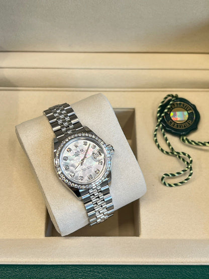 Rolex Lady-Datejust 28 279384RBR NG White Jubilee